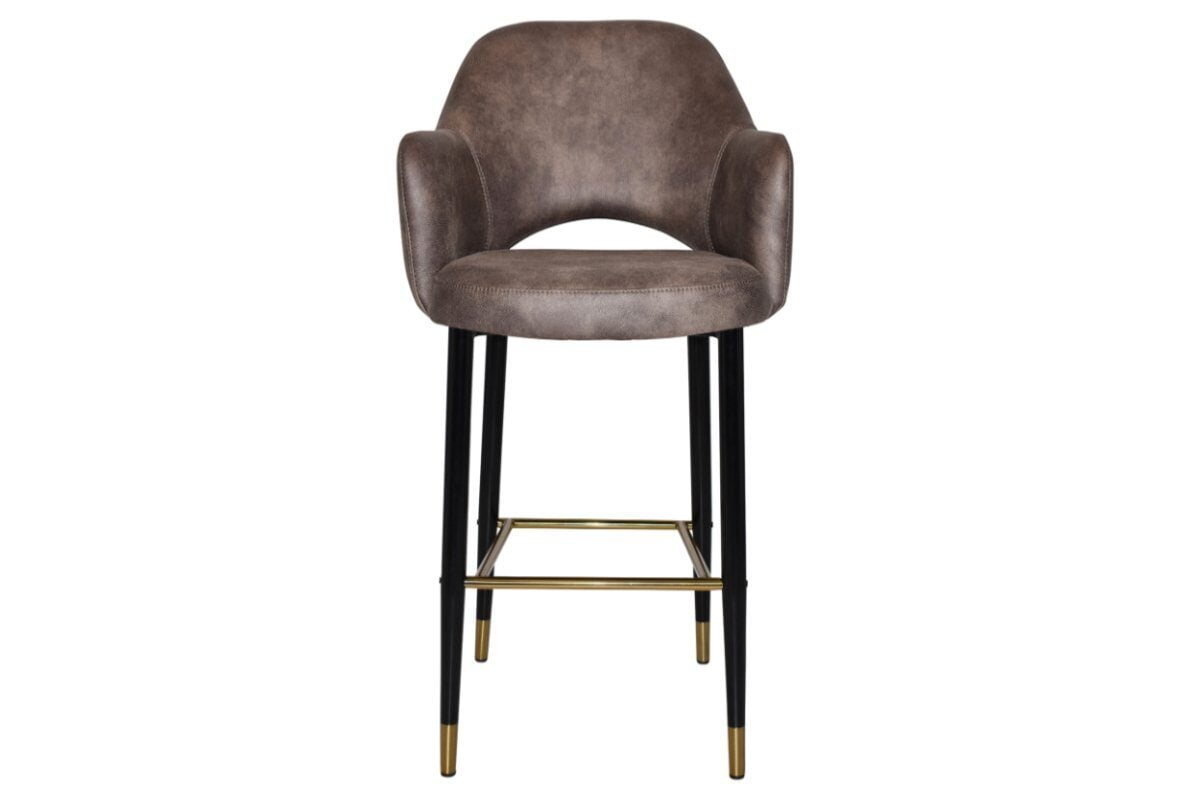 EZ Hospitality Avalon Stool with Arms 750 mm [Black brass] EZ Hospitality 