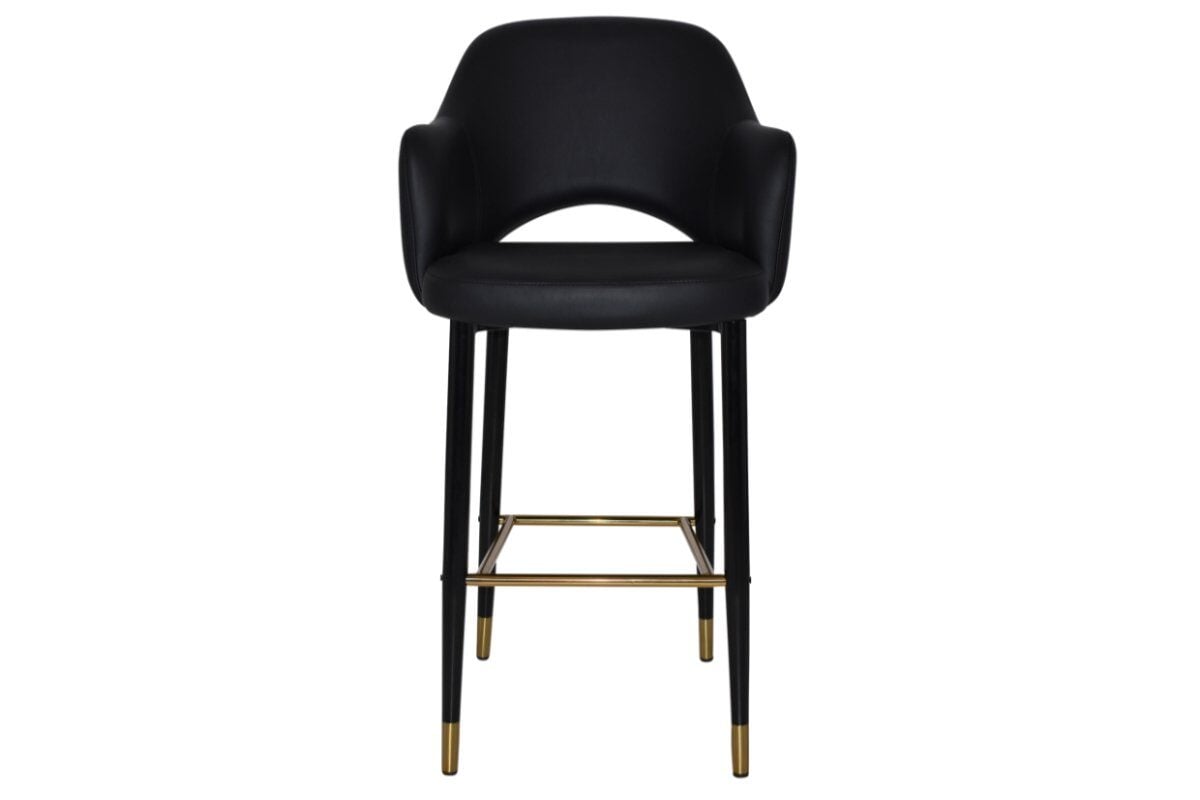EZ Hospitality Avalon Stool with Arms 750 mm [Black brass] EZ Hospitality 