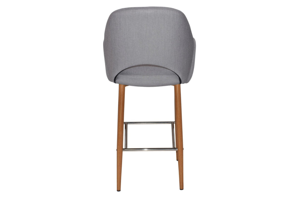 EZ Hospitality Avalon Stool Light oak with Arms - 750mm Seat Height-pelle/benito tan  