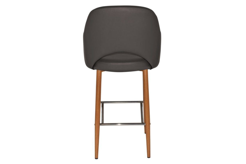 EZ Hospitality Avalon Stool Light oak with Arms - 750mm Seat Height-pelle/benito tan  