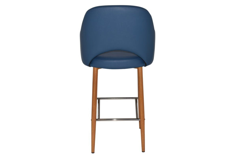 EZ Hospitality Avalon Stool Light oak with Arms - 750mm Seat Height-pelle/benito tan  