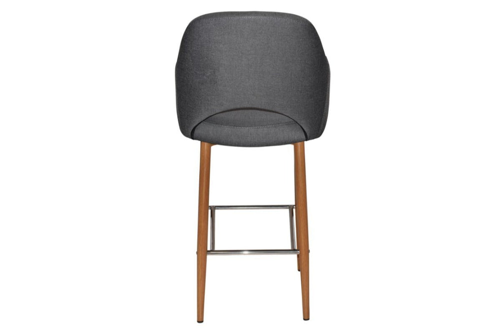 EZ Hospitality Avalon Stool Light oak with Arms - 750mm Seat Height-pelle/benito tan  