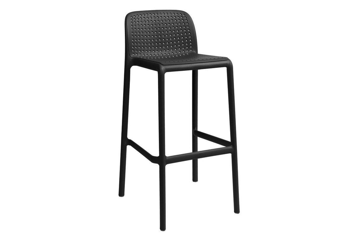 EZ Hospitality Bora Outdoor Bar and Cafe Stool - 650mm EZ Hospitality Black 