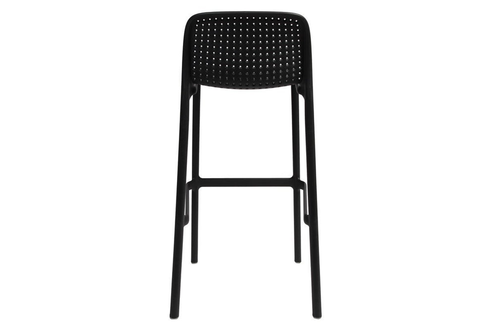 EZ Hospitality Bora Outdoor Bar and Cafe Stool - 650mm Seat Height [865H x 475W]-white  