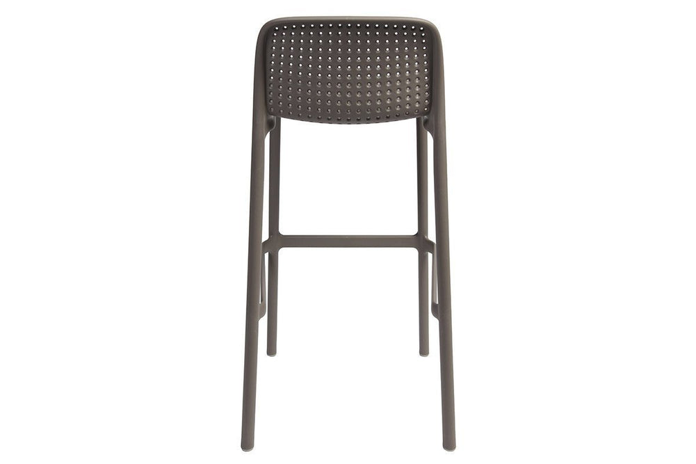 EZ Hospitality Bora Outdoor Bar and Cafe Stool - 760mm Seat Height [970H x 490W]-taupe  