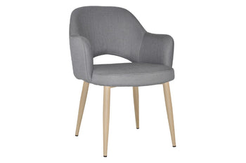  - EZ Hospitality Cairo Indoor Armchair Metal Base - Birch 4 Leg - 1