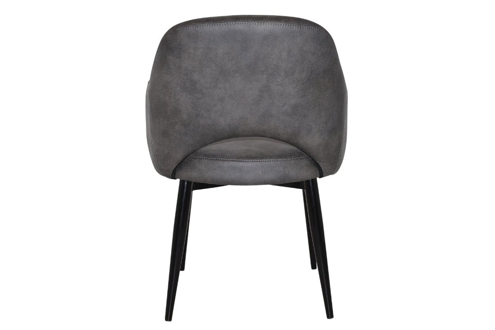 EZ Hospitality Cairo Indoor Armchair Metal Base - Black 4 Leg-pelle benito sage  