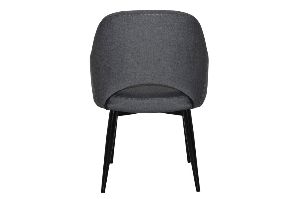 EZ Hospitality Cairo Indoor Armchair Metal Base - Black 4 Leg-pelle benito sage  