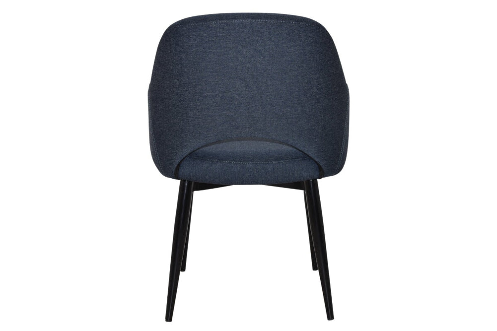 EZ Hospitality Cairo Indoor Armchair Metal Base - Black 4 Leg-pelle benito sage  