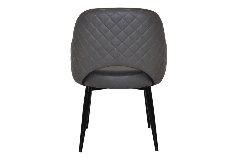 EZ Hospitality Cairo Indoor Armchair Metal Base - Black 4 Leg-pelle benito sage  