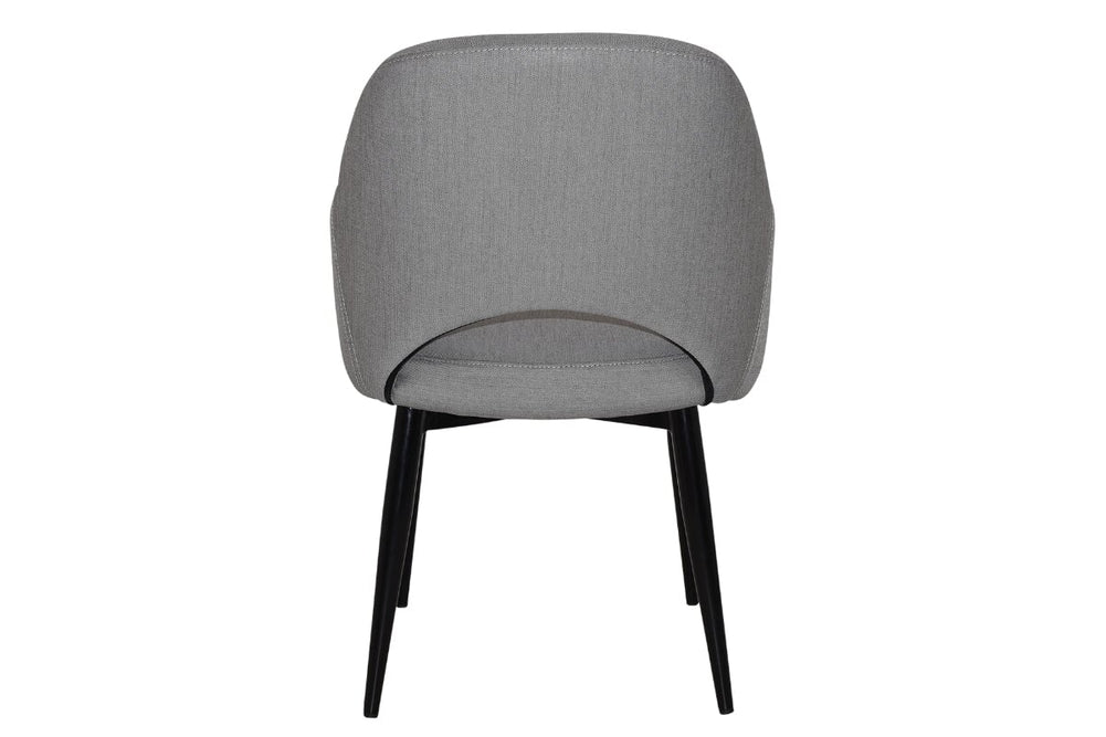 EZ Hospitality Cairo Indoor Armchair Metal Base - Black 4 Leg-pelle benito sage  