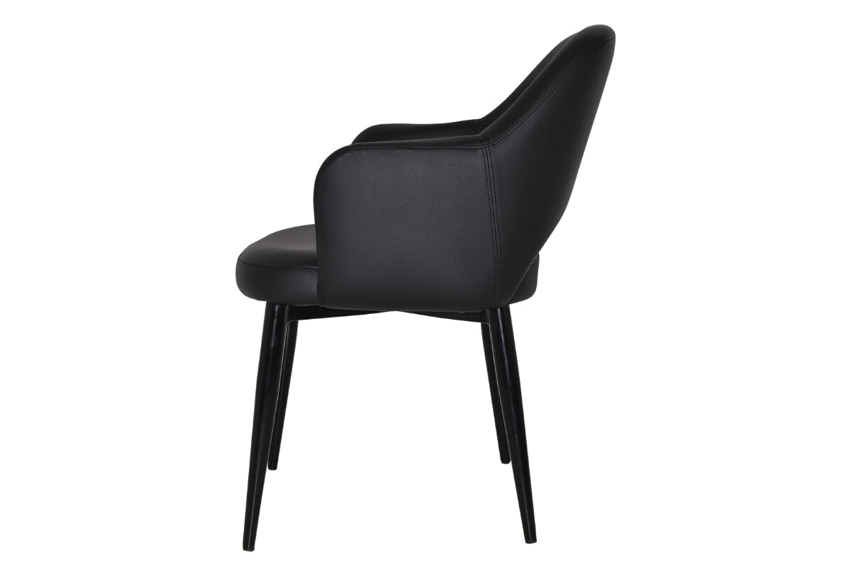 EZ Hospitality Cairo Indoor Armchair Metal Base - Black 4 Leg EZ Hospitality 