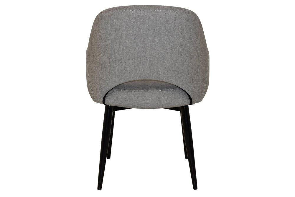 EZ Hospitality Cairo Indoor Armchair Metal Base - Black 4 Leg-pelle benito sage  