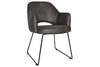 EZ Hospitality Cairo Indoor Armchair Metal Base - Black Sled - Thumbnail 8 