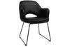 EZ Hospitality Cairo Indoor Armchair Metal Base - Black Sled - Thumbnail 1 