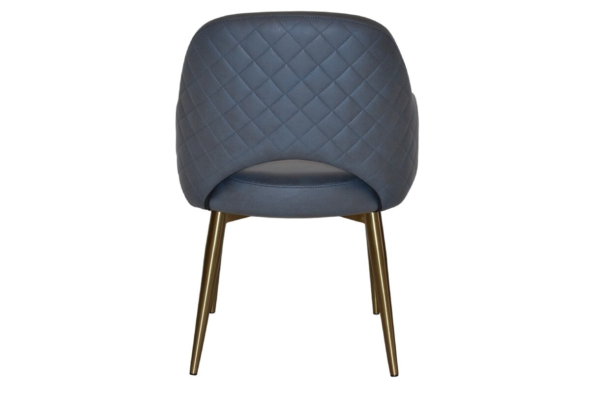 EZ Hospitality Cairo Indoor Armchair Metal Base - Brass 4 Leg EZ Hospitality 