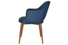 EZ Hospitality Cairo Indoor Armchair Metal Base - Slim Light Oak 4 Leg - Thumbnail 12 