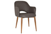 EZ Hospitality Cairo Indoor Armchair Metal Base - Slim Light Oak 4 Leg - Thumbnail 14 