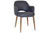 EZ Hospitality Cairo Indoor Armchair Metal Base - Slim Light Oak 4 Leg - Thumbnail 52 