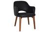 EZ Hospitality Cairo Indoor Armchair Timber Base - Light Walnut 4 Leg - Thumbnail 1 