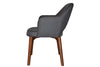 EZ Hospitality Cairo Indoor Armchair Timber Base - Light Walnut 4 Leg - Thumbnail 23 