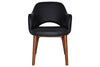 EZ Hospitality Cairo Indoor Armchair Timber Base - Light Walnut 4 Leg - Thumbnail 2 
