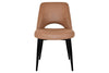 EZ Hospitality Cairo Indoor Armless Chair Metal Base - Black 4 Leg - Thumbnail 2 