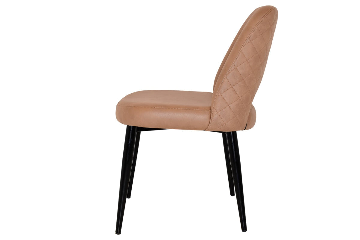 EZ Hospitality Cairo Indoor Armless Chair Metal Base - Black 4 Leg EZ Hospitality 