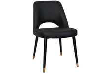  - EZ Hospitality Cairo Indoor Armless Chair Metal Base - Black Brass 4 Leg - 1