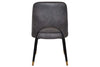 EZ Hospitality Cairo Indoor Armless Chair Metal Base - Black Brass 4 Leg - Thumbnail 35 