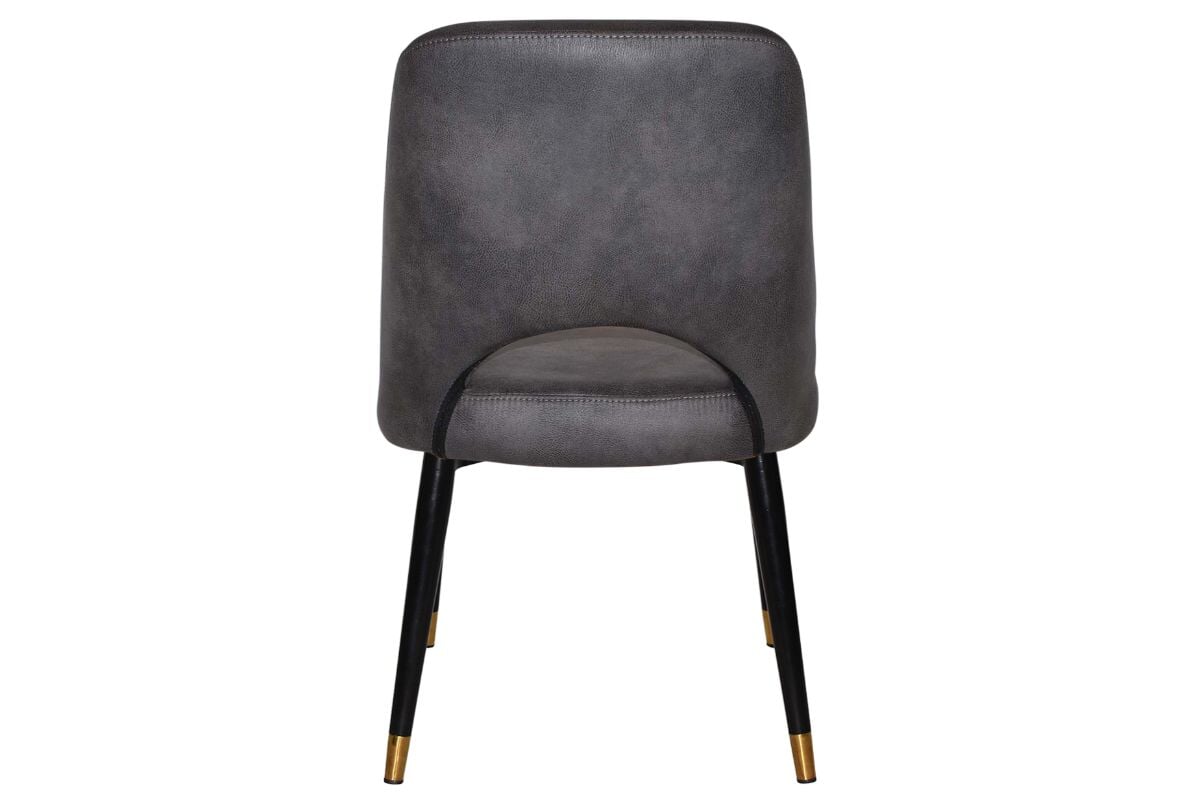 EZ Hospitality Cairo Indoor Armless Chair Metal Base - Black Brass 4 Leg EZ Hospitality 