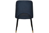 EZ Hospitality Cairo Indoor Armless Chair Metal Base - Black Brass 4 Leg - Thumbnail 16 