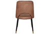 EZ Hospitality Cairo Indoor Armless Chair Metal Base - Black Brass 4 Leg - Thumbnail 39 
