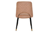 EZ Hospitality Cairo Indoor Armless Chair Metal Base - Black Brass 4 Leg - Thumbnail 42 