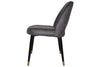 EZ Hospitality Cairo Indoor Armless Chair Metal Base - Black Brass 4 Leg - Thumbnail 34 