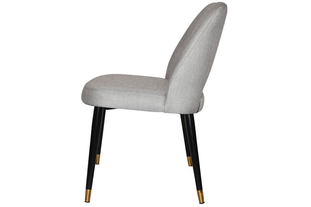 EZ Hospitality Cairo Indoor Armless Chair Metal Base - Black Brass 4 Leg-pelle/benito tan  