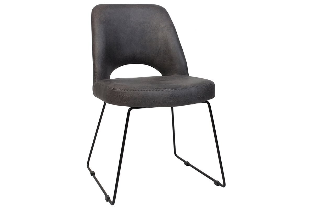 EZ Hospitality Cairo Indoor Armless Chair Metal Base - Black Sled EZ Hospitality eastwood slate 