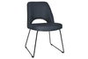 EZ Hospitality Cairo Indoor Armless Chair Metal Base - Black Sled - Thumbnail 3 