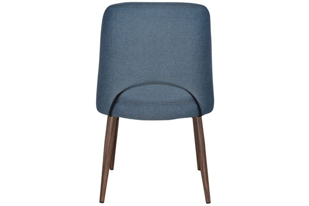 EZ Hospitality Cairo Indoor Armless Chair Metal Base - Light Walnut 4 Leg-pelle/benito tan  