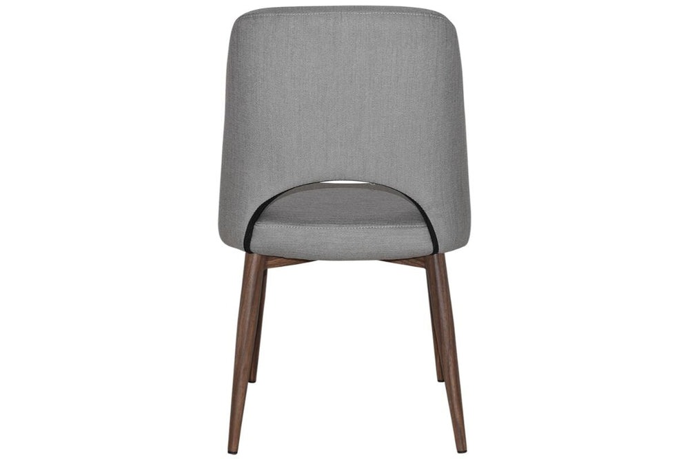 EZ Hospitality Cairo Indoor Armless Chair Metal Base - Light Walnut 4 Leg-pelle/benito tan  