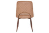 EZ Hospitality Cairo Indoor Armless Chair Metal Base - Light Walnut 4 Leg - Thumbnail 46 