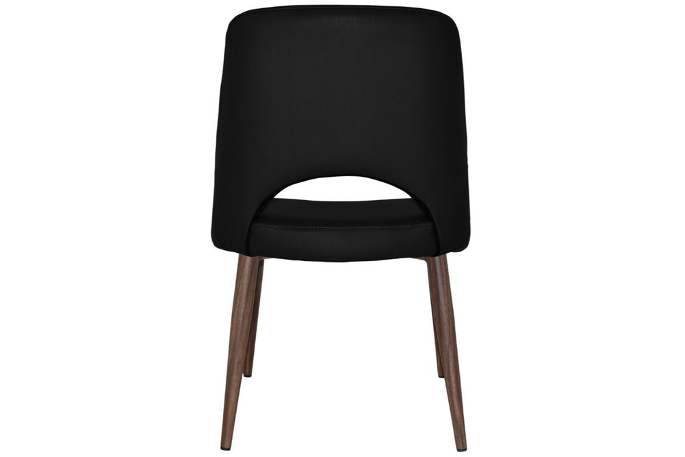 EZ Hospitality Cairo Indoor Armless Chair Metal Base - Light Walnut 4 Leg-pelle/benito tan  