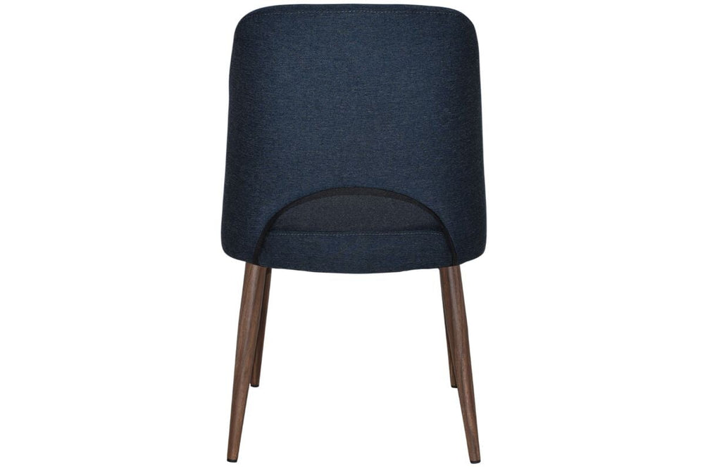 EZ Hospitality Cairo Indoor Armless Chair Metal Base - Light Walnut 4 Leg-pelle/benito tan  