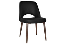 - EZ Hospitality Cairo Indoor Armless Chair Metal Base - Light Walnut 4 Leg - 1