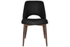 EZ Hospitality Cairo Indoor Armless Chair Metal Base - Light Walnut 4 Leg - Thumbnail 2 
