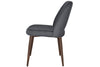 EZ Hospitality Cairo Indoor Armless Chair Metal Base - Light Walnut 4 Leg - Thumbnail 19 