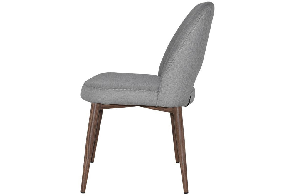 EZ Hospitality Cairo Indoor Armless Chair Metal Base - Light Walnut 4 Leg-pelle/benito tan  