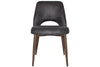EZ Hospitality Cairo Indoor Armless Chair Metal Base - Light Walnut 4 Leg - Thumbnail 36 