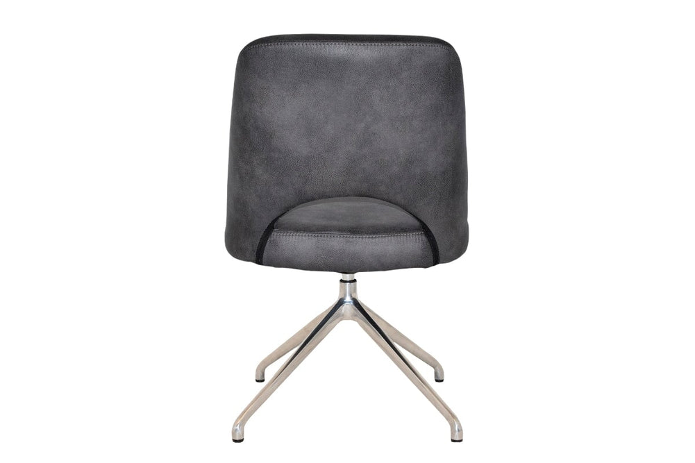 EZ Hospitality Cairo Indoor Armless Chair Metal Base - Trestle-pelle/benito tan  