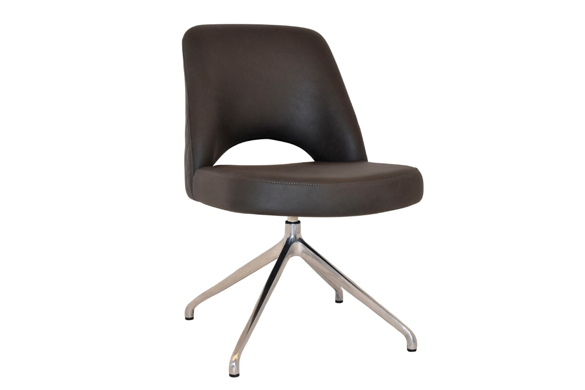 EZ Hospitality Cairo Indoor Armless Chair Metal Base - Trestle EZ Hospitality pelle/benito java 